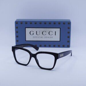 Gucci GG1791O 005 Cat Eye Eyeglasses - Shiny Black 53mm